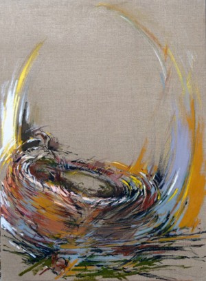 Le Nid, 100 X 73 cm Yves Baudry