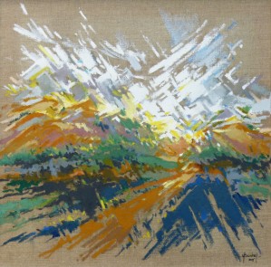 Maroc, approche de l'Atlas, 50 X50 cm Yves Baudry